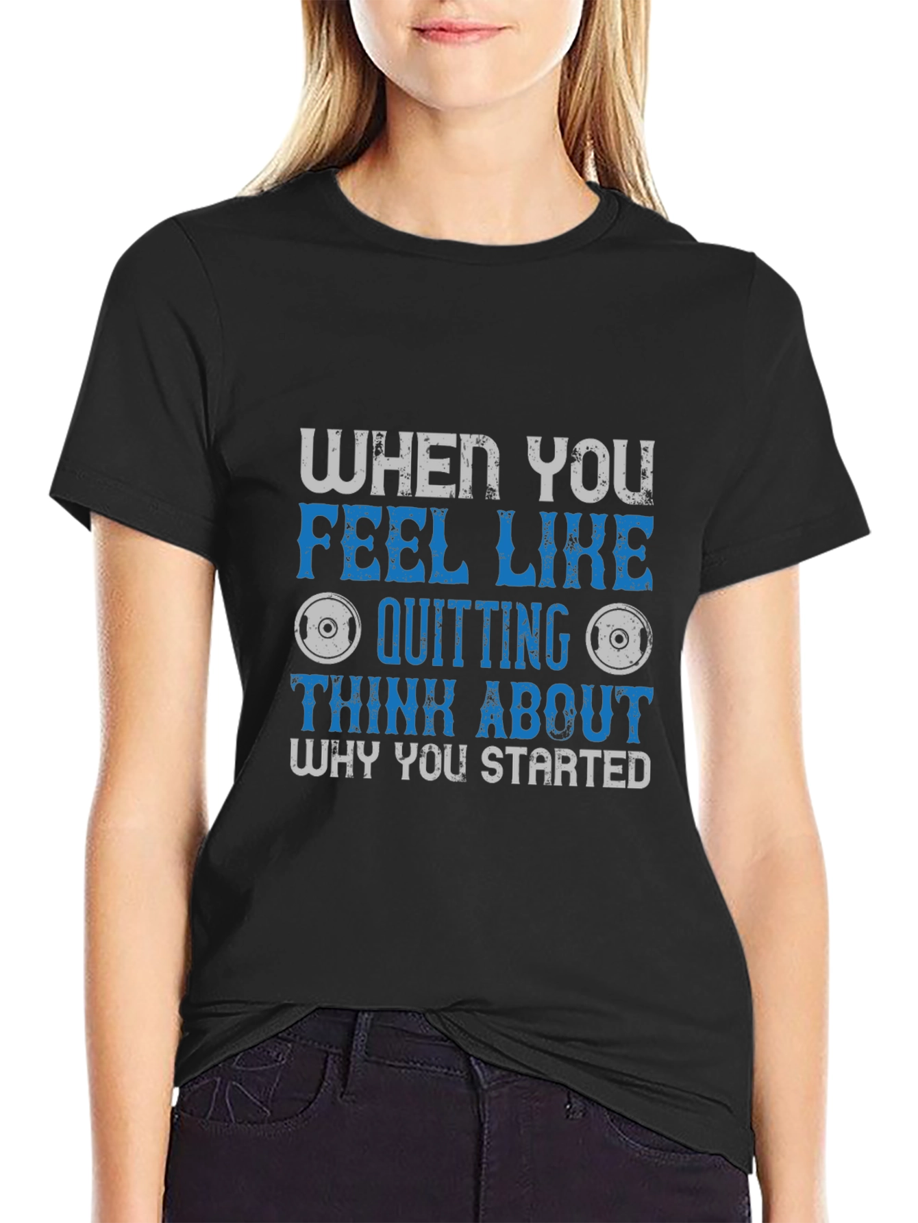 Motivational Fitness Graphic Tee - Why You Started