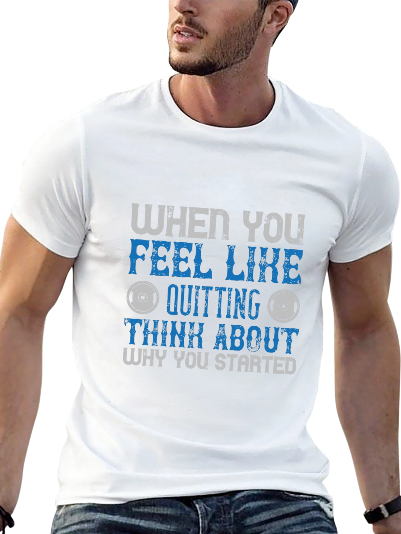 Motivational Fitness Graphic Tee - Why You Started