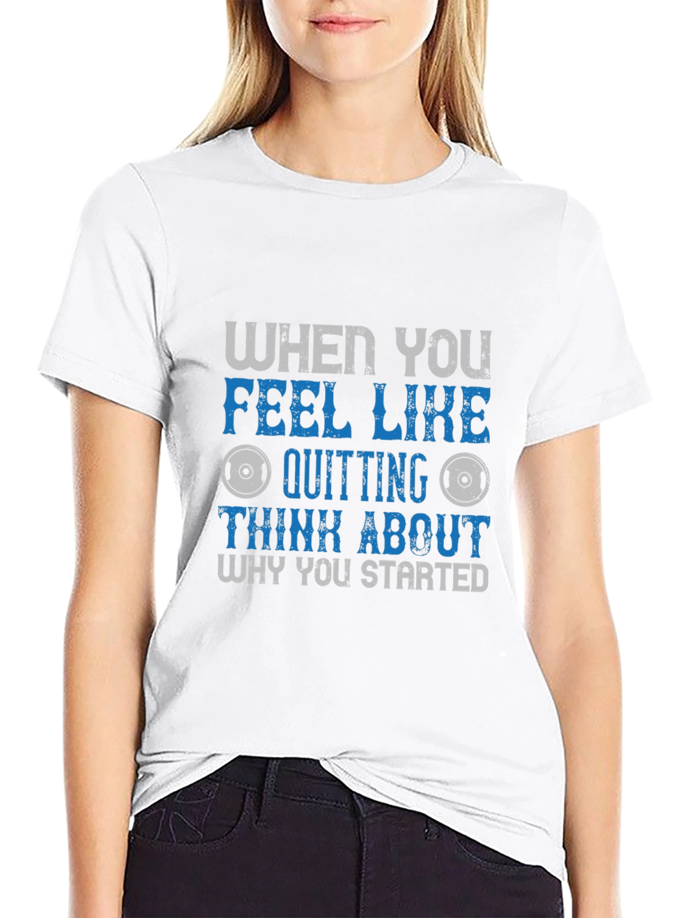 Motivational Fitness Graphic Tee - Why You Started