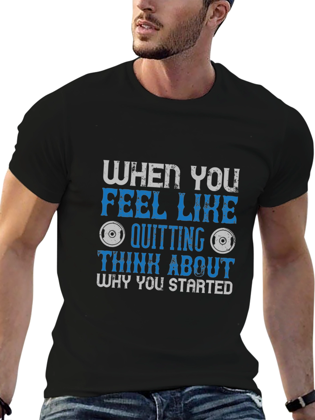 Motivational Fitness Graphic Tee - Why You Started