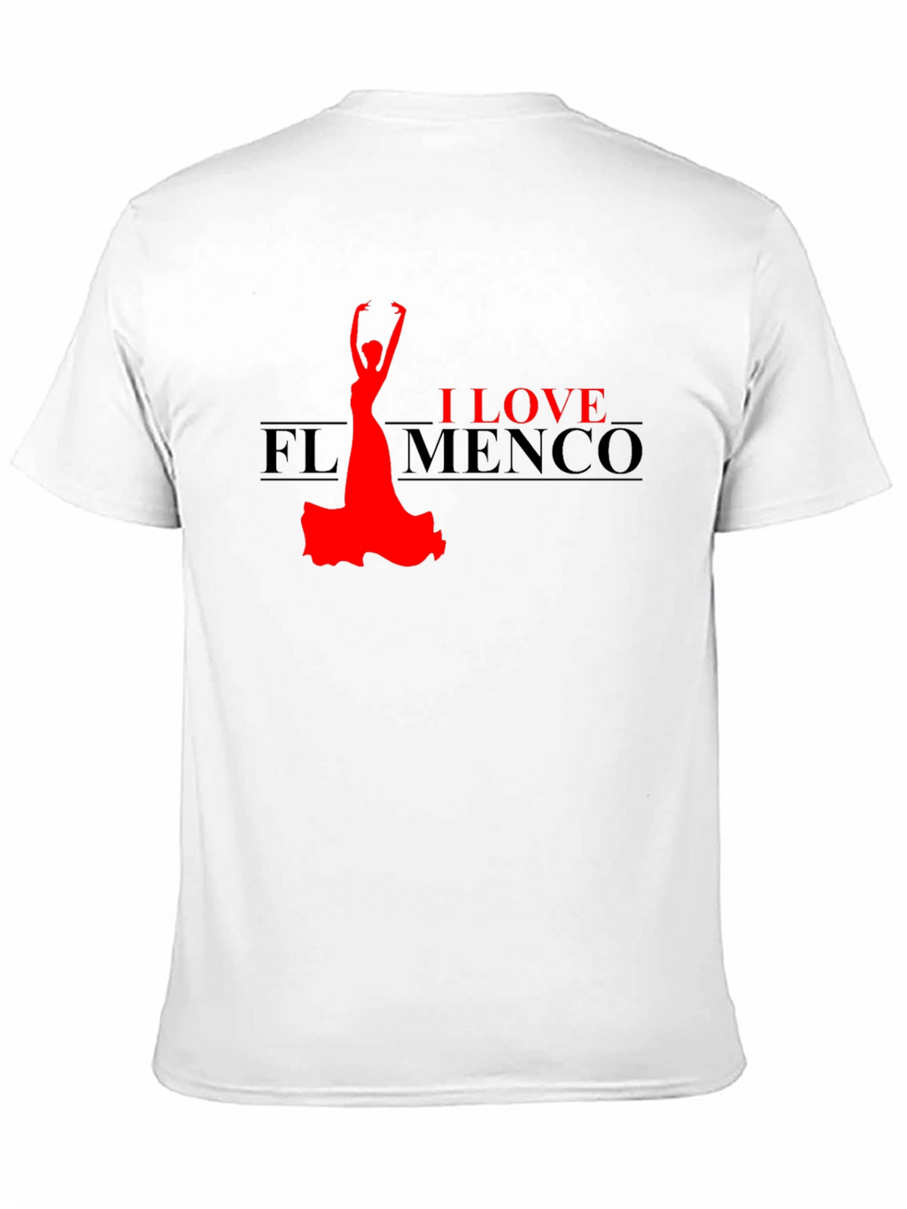 I Love Flamenco Black T-Shirt Dance Passion