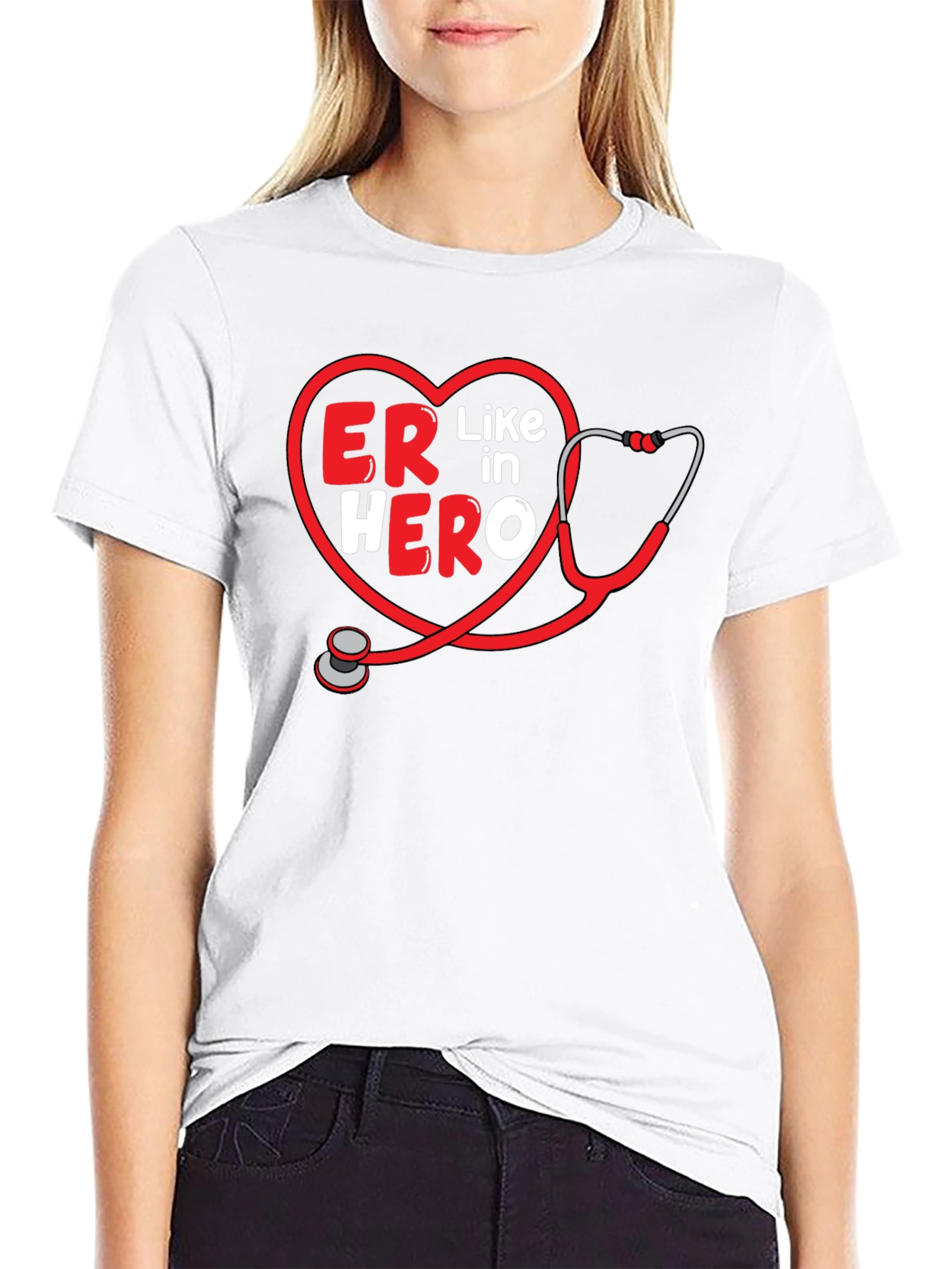 ER Hero Stethoscope T-Shirt - Emergency Room Apparel