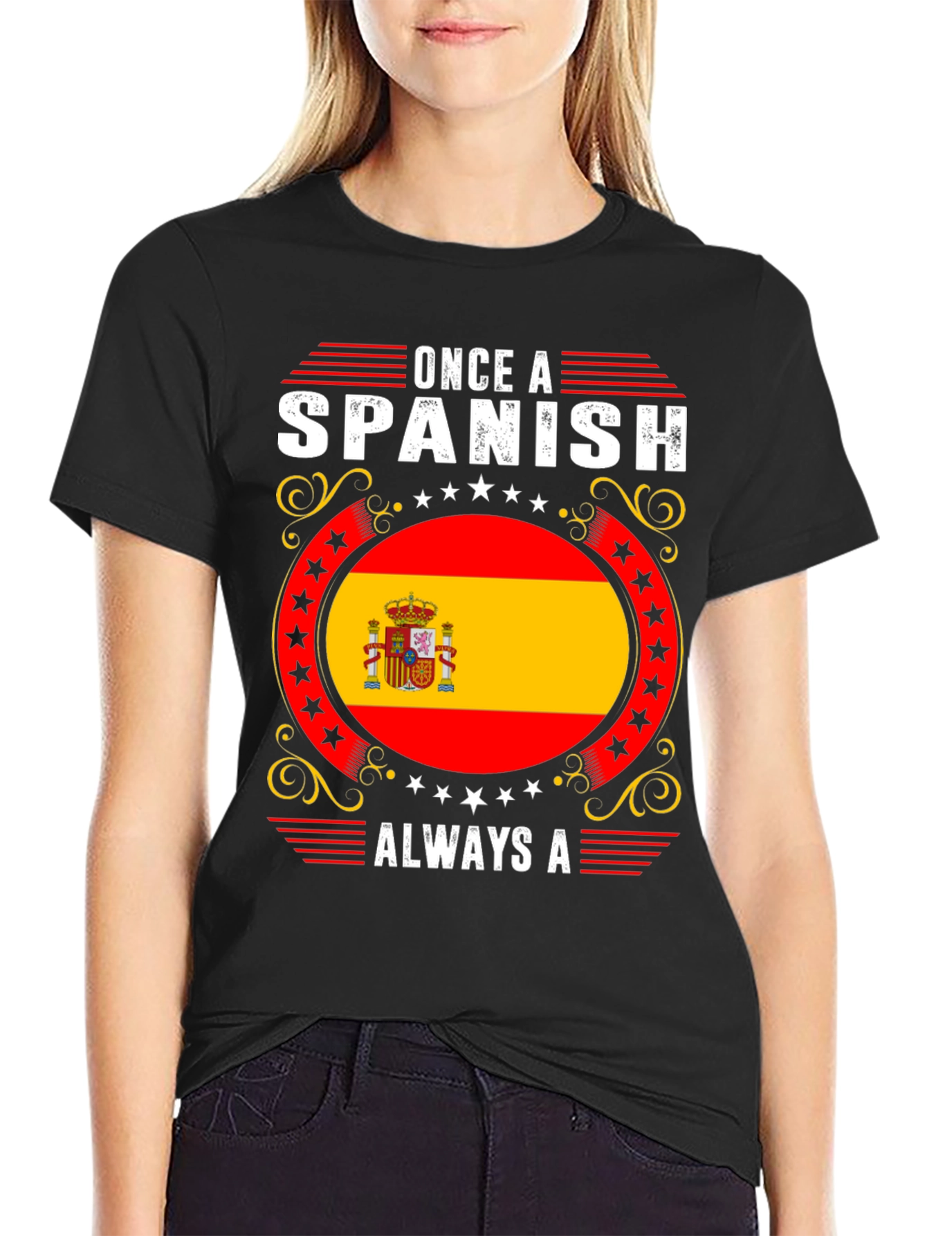 Spanish Flag T-Shirt - Once A Spanish Always A