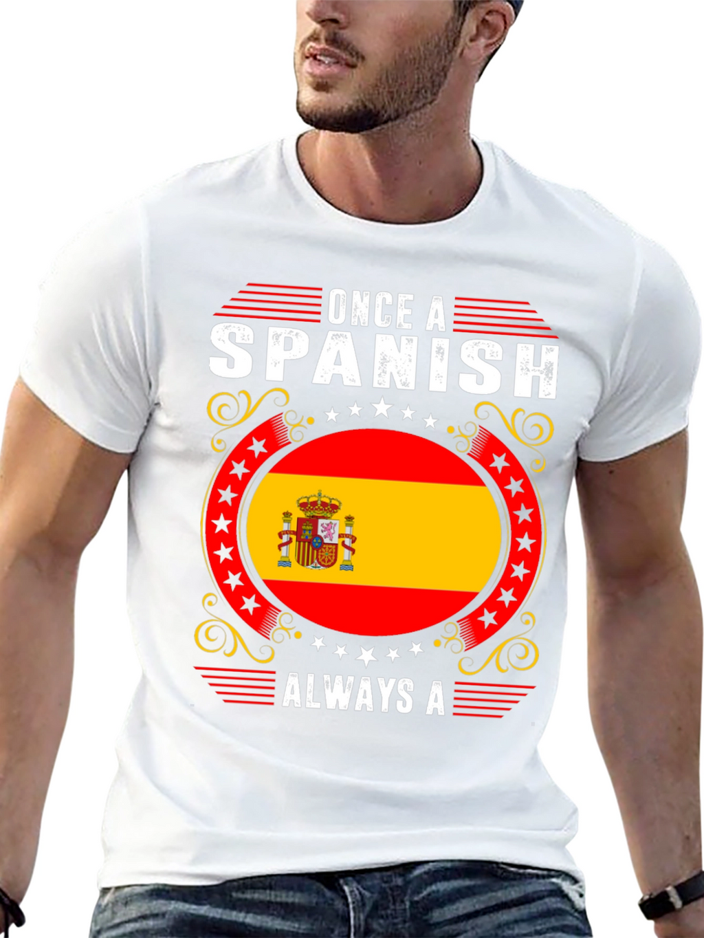 Spanish Flag T-Shirt - Once A Spanish Always A
