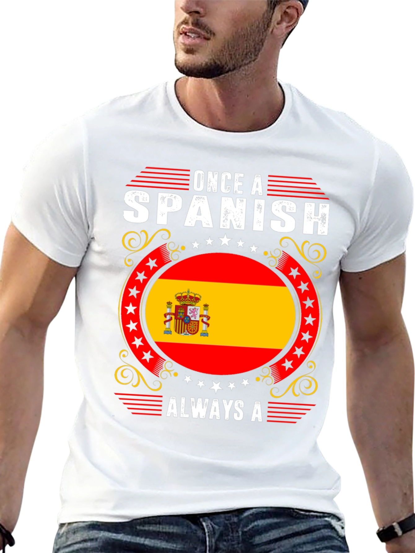 Spanish Flag T-Shirt - Once A Spanish Always A