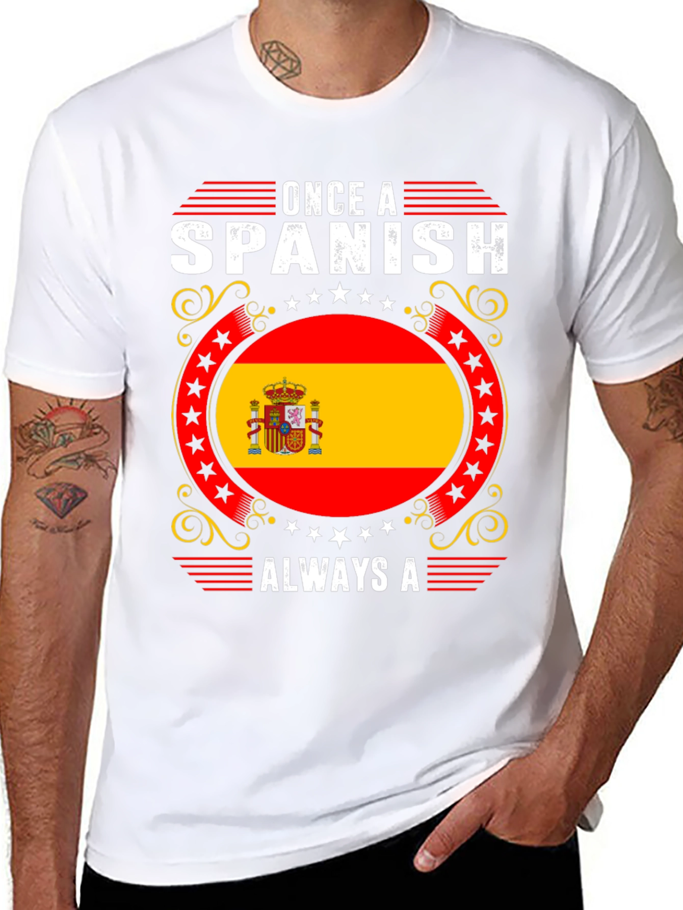 Spanish Flag T-Shirt - Once A Spanish Always A