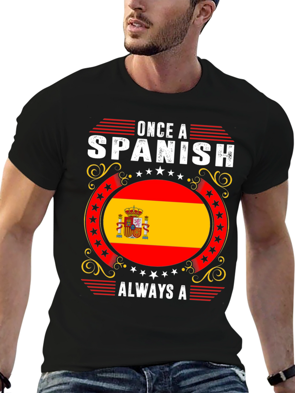 Spanish Flag T-Shirt - Once A Spanish Always A