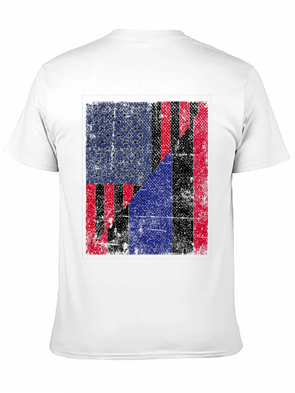 American Flag Distressed Graphic Tee