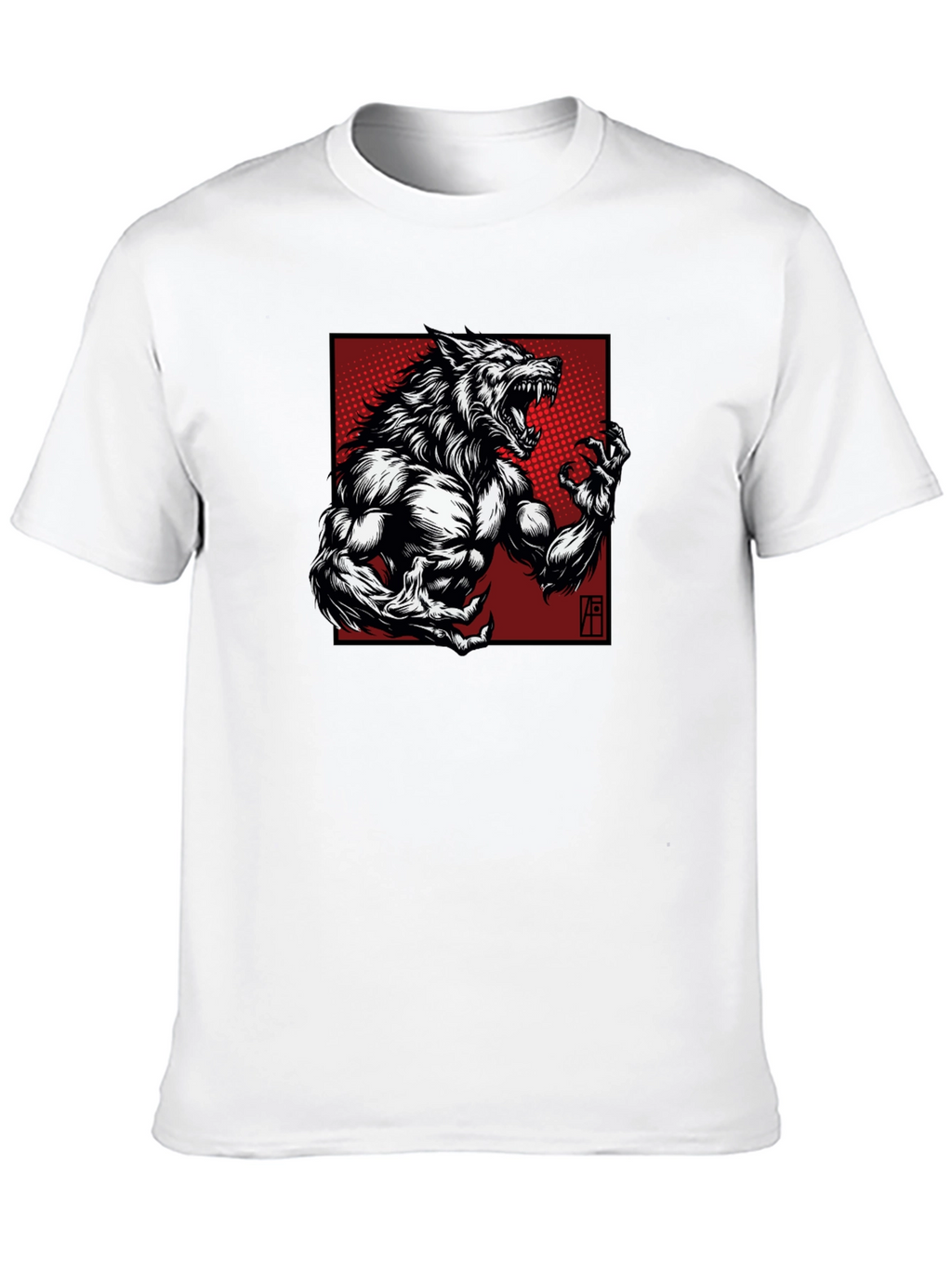 Werewolf Graphic T-Shirt - Bold Black Tee