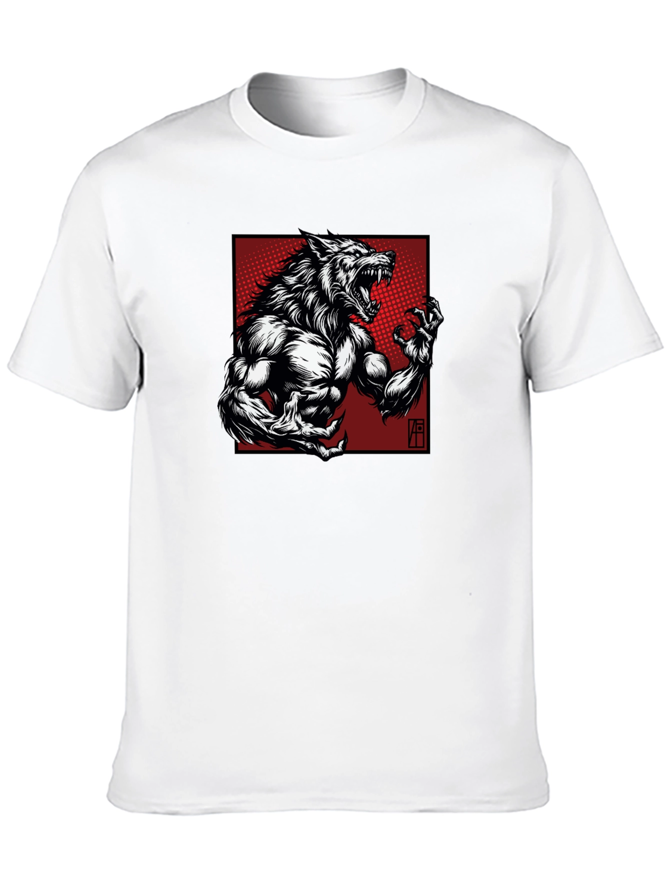 Werewolf Graphic T-Shirt - Bold Black Tee