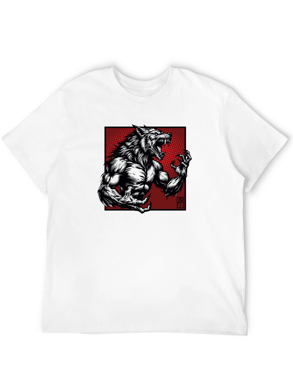 Werewolf Graphic T-Shirt - Bold Black Tee