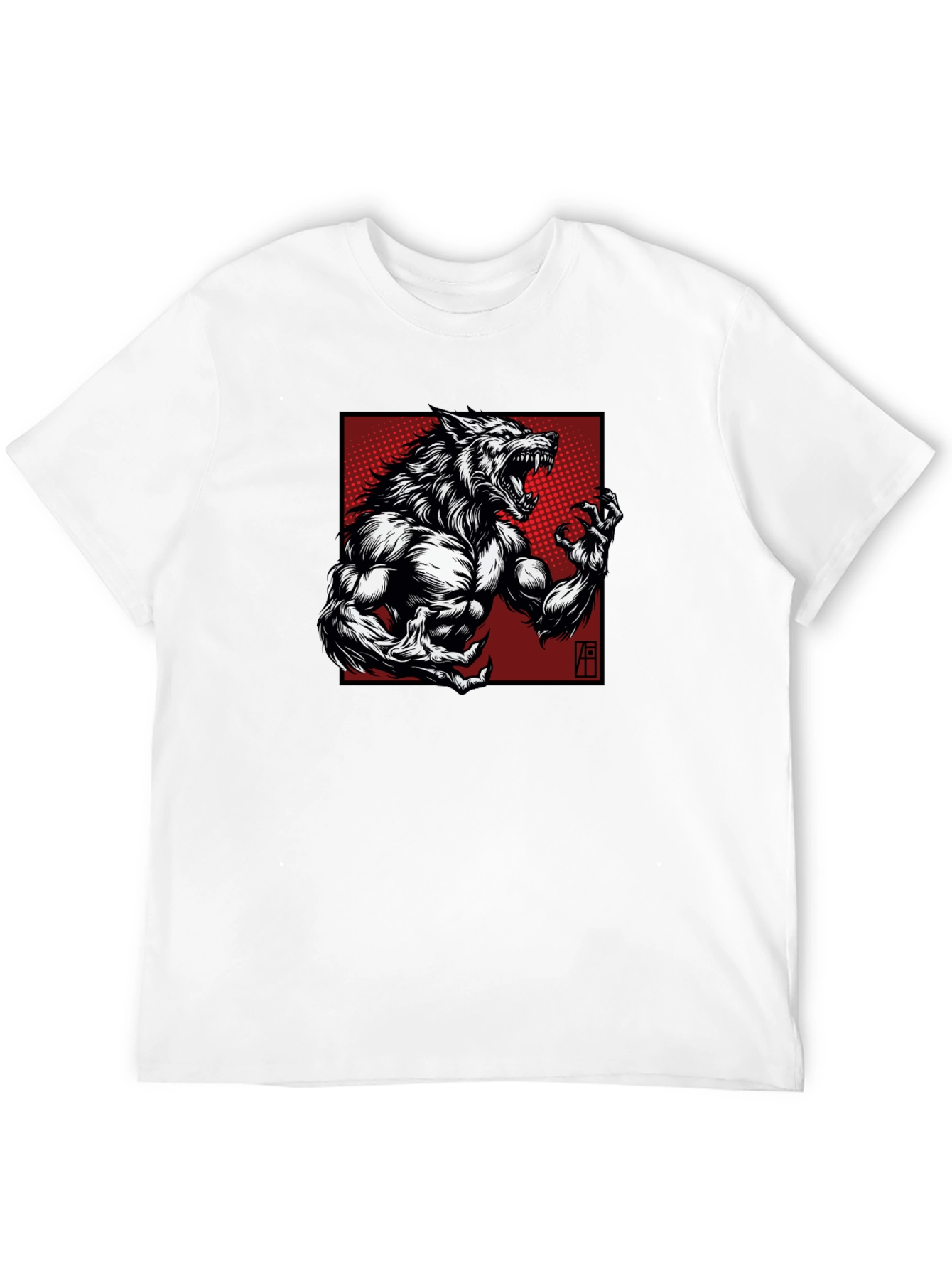 Werewolf Graphic T-Shirt - Bold Black Tee
