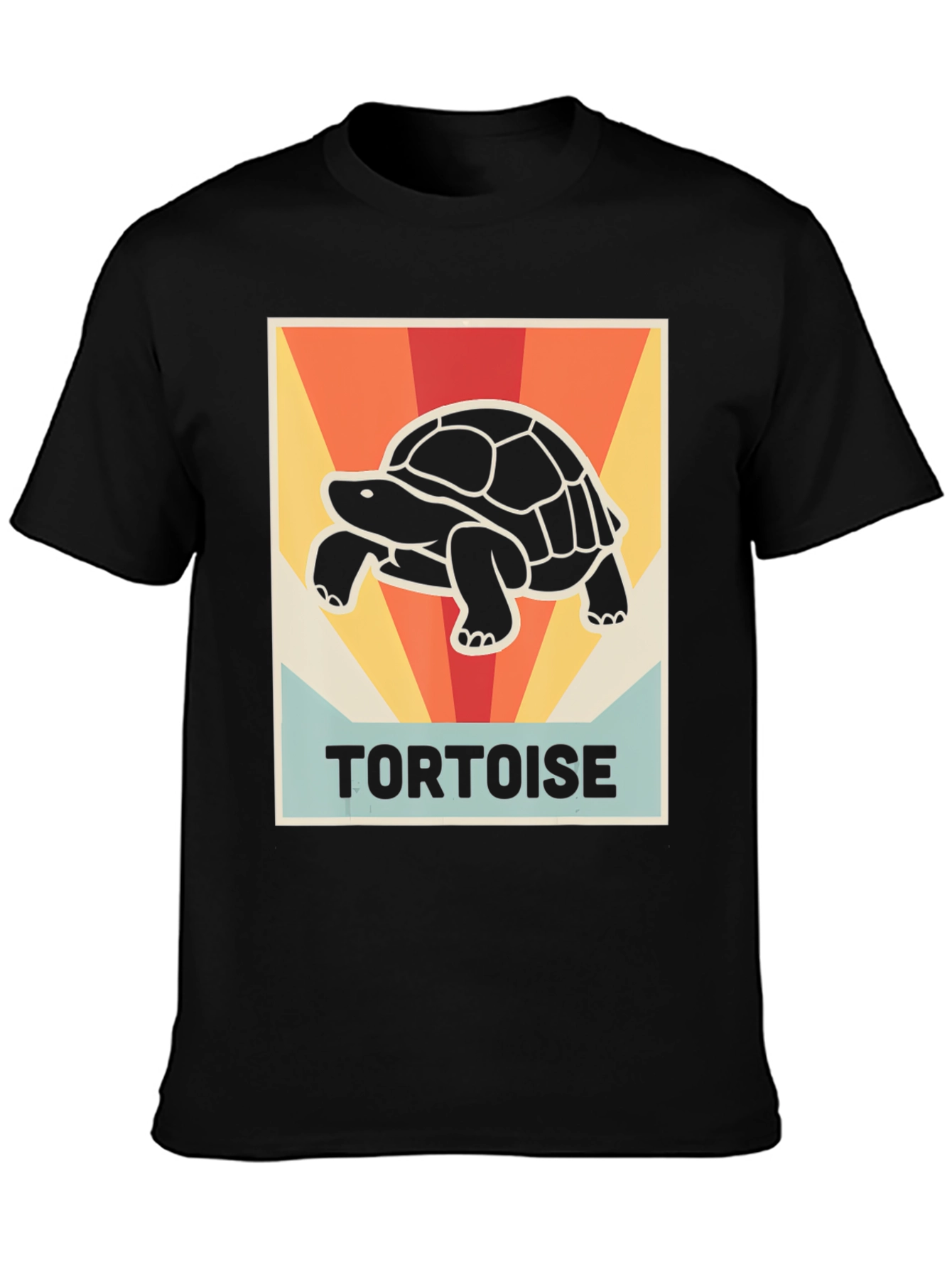 Retro Tortoise Graphic Tee - Vintage Style Shirt