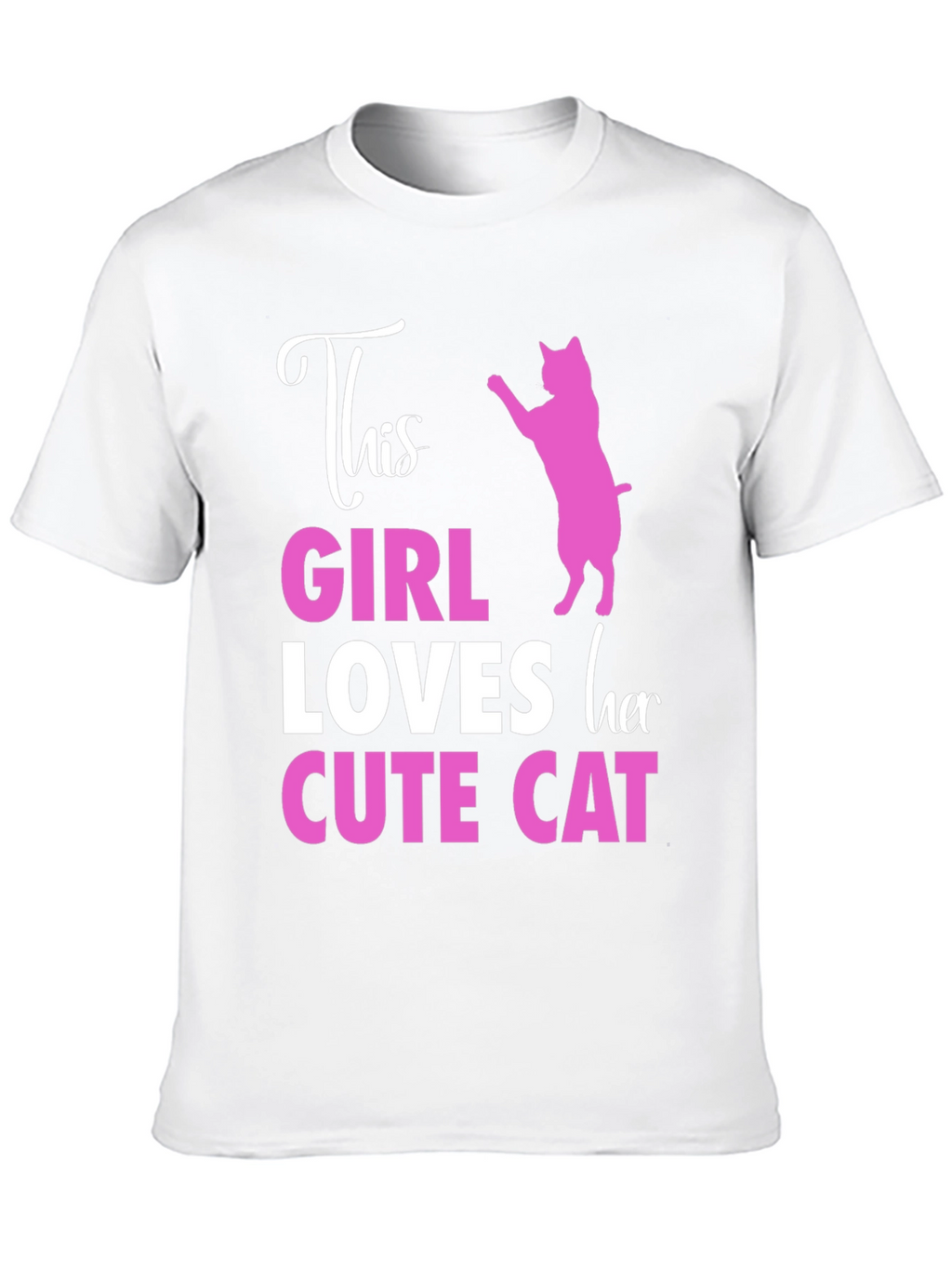 This Girl Loves Her Cute Cat T-Shirt