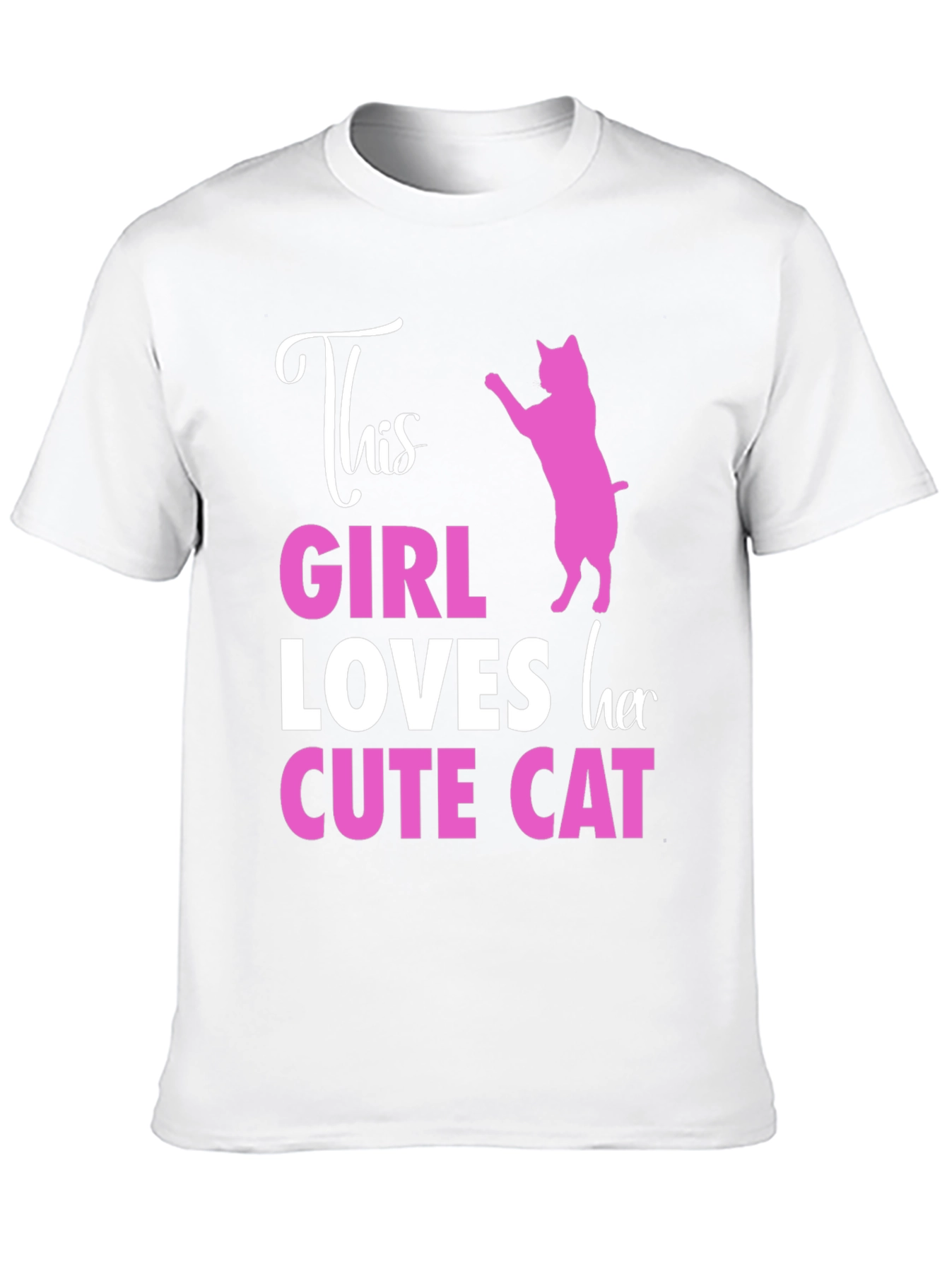 This Girl Loves Her Cute Cat T-Shirt