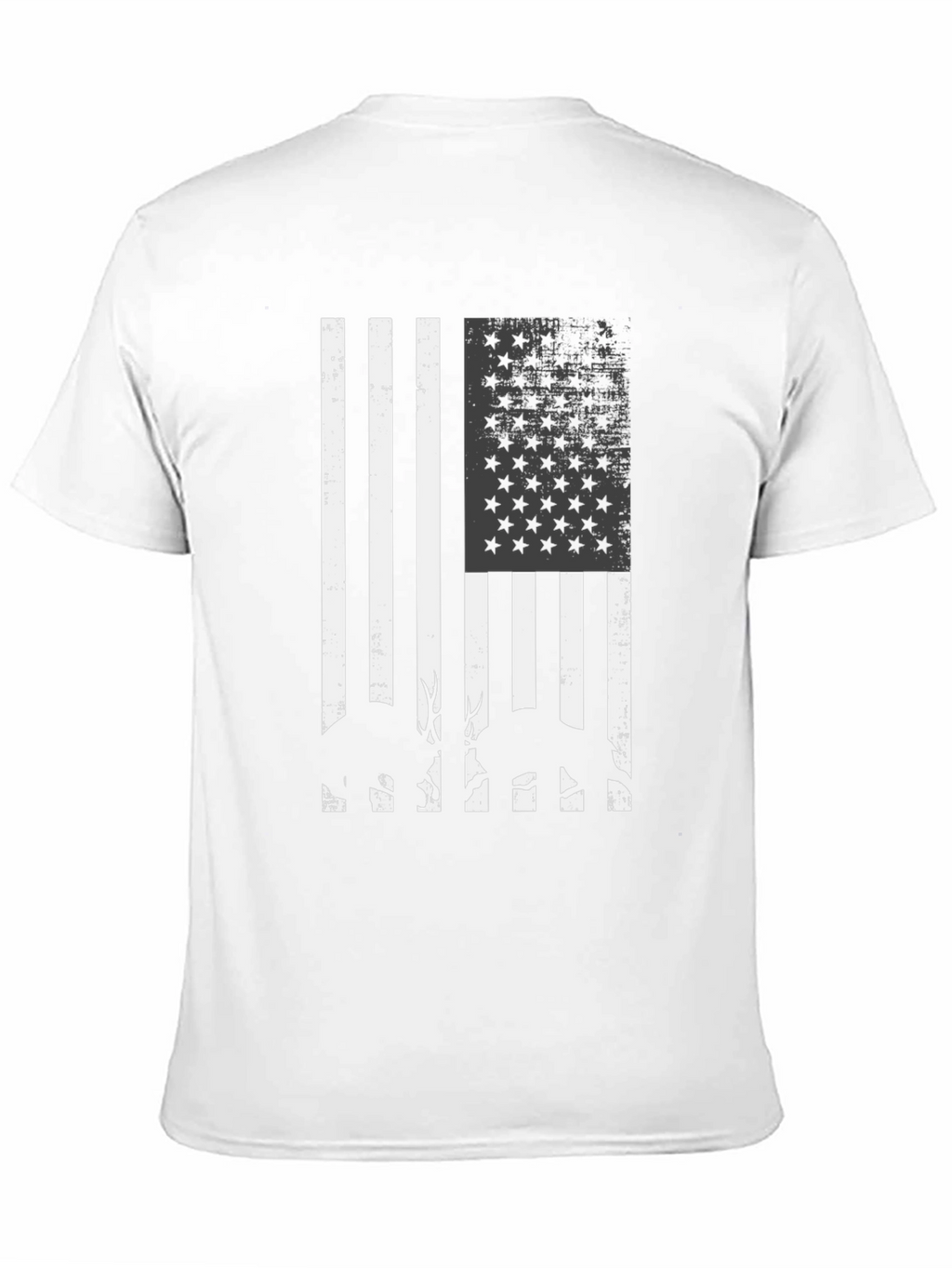 American Flag Deer Silhouette Graphic T-Shirt