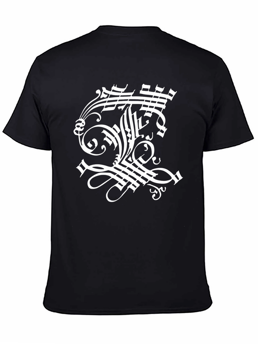 Unique Calligraphy Graphic T-Shirt