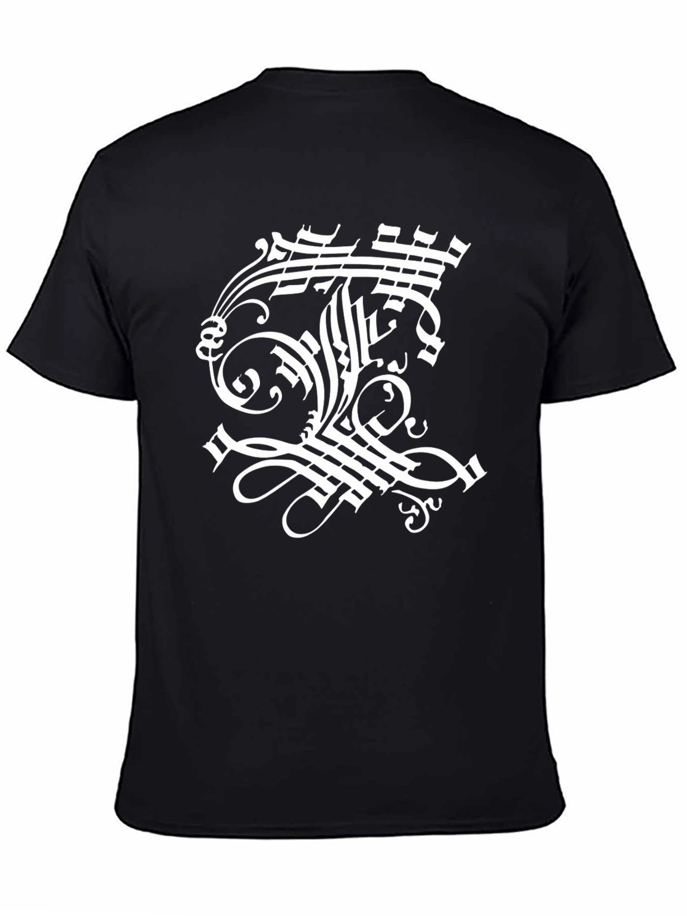 Unique Calligraphy Graphic T-Shirt