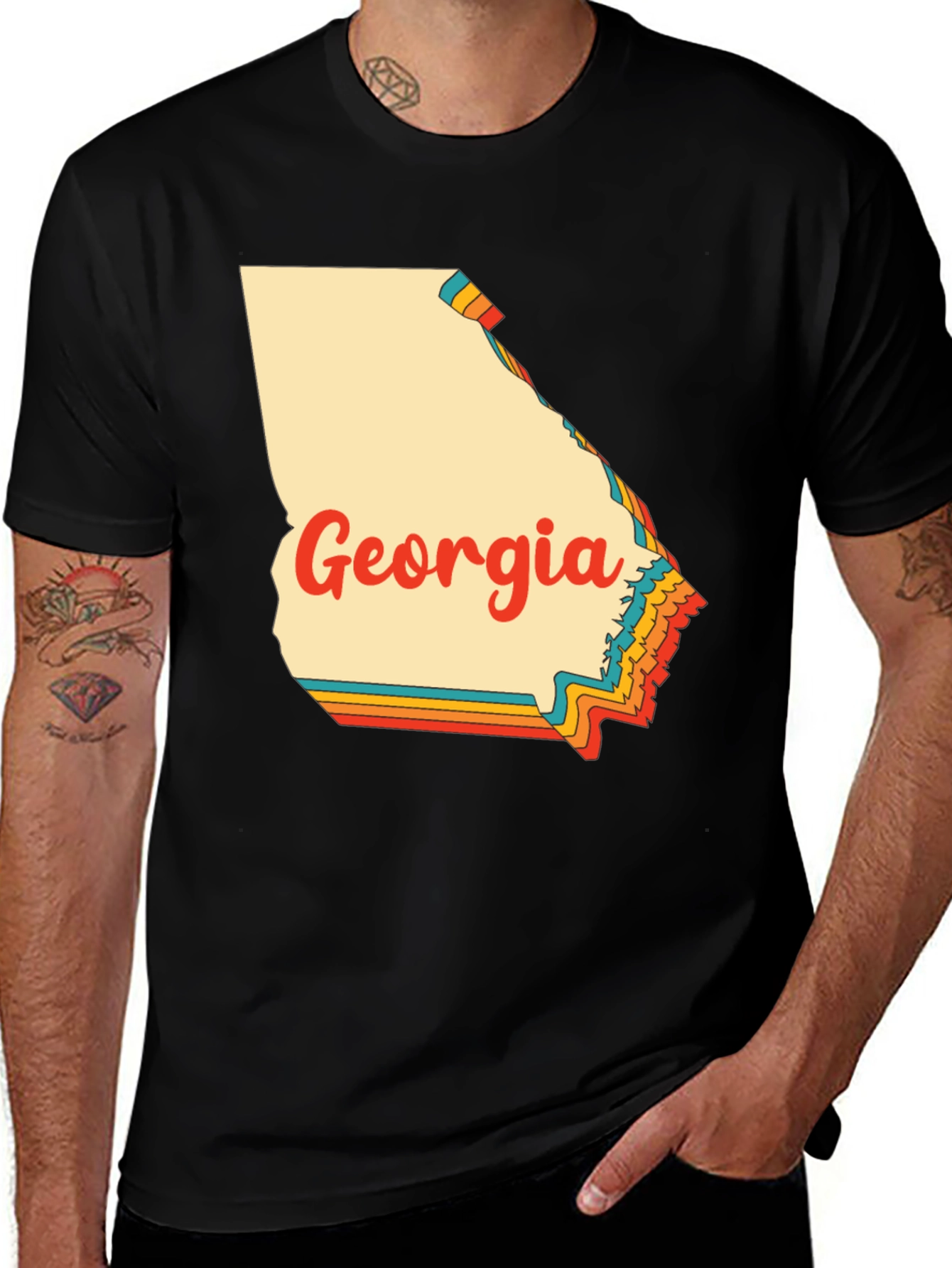 Retro Georgia State T-Shirt - Vintage Style Graphic Tee