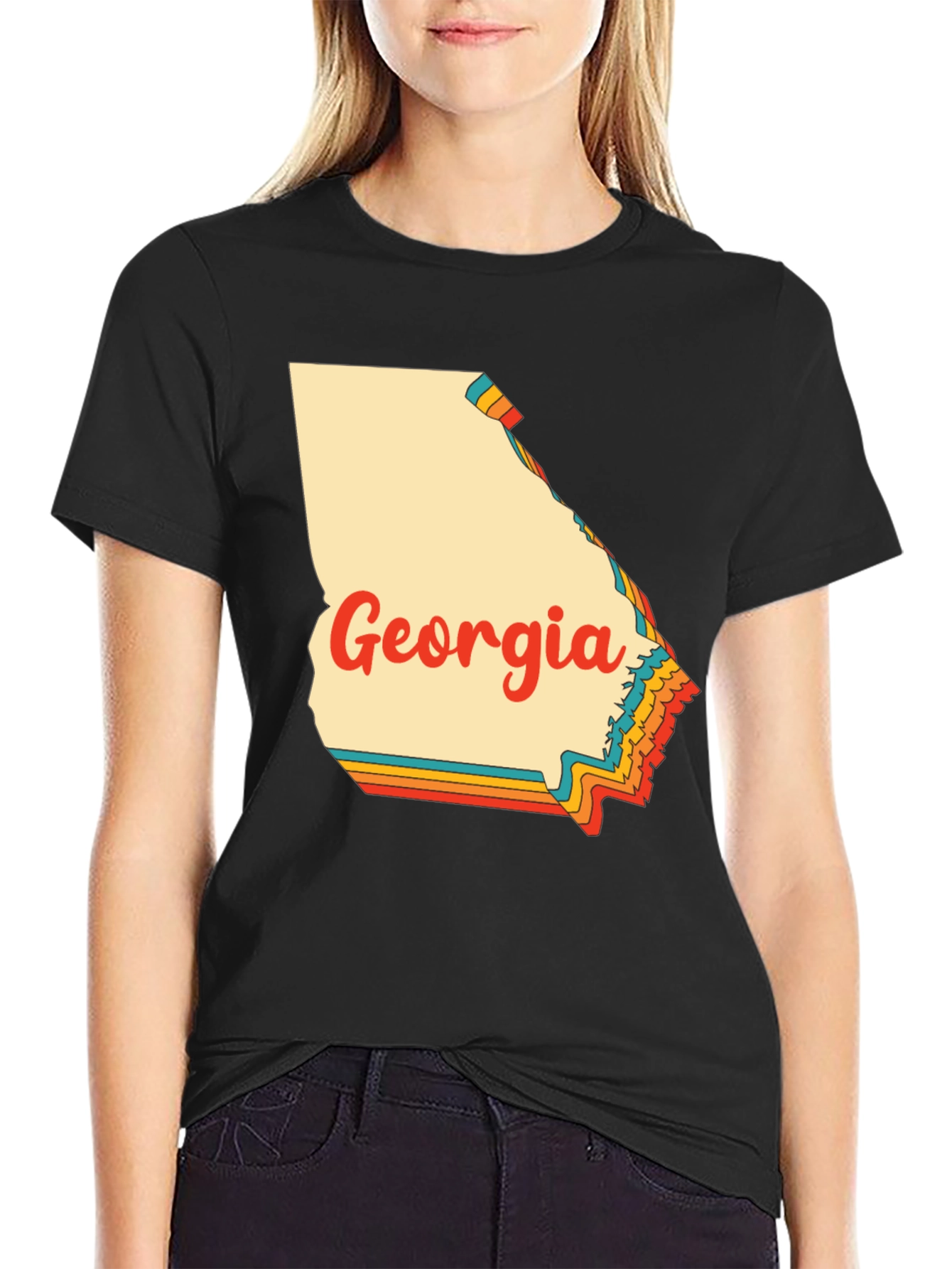 Retro Georgia State T-Shirt - Vintage Style Graphic Tee