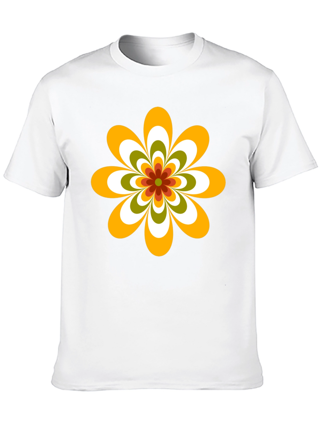 Retro Flower Graphic Tee - 70s Style