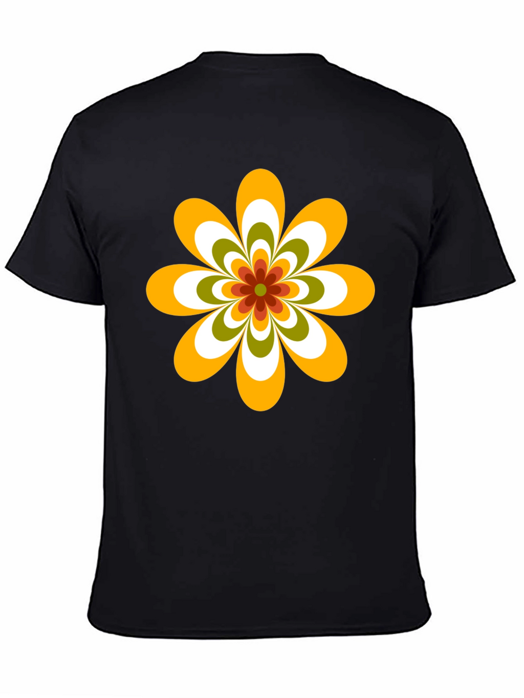 Retro Flower Graphic Tee - 70s Style