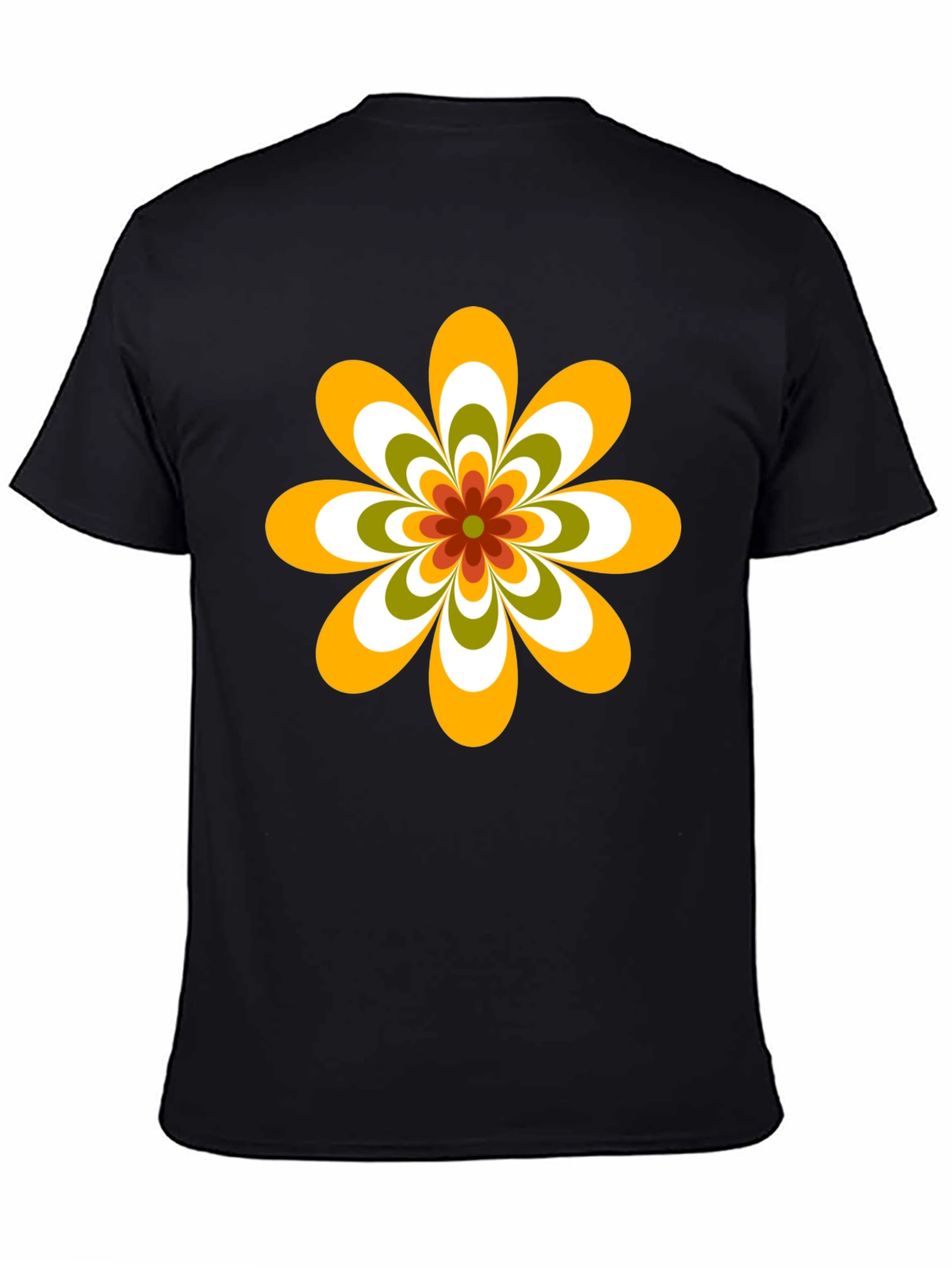 Retro Flower Graphic Tee - 70s Style