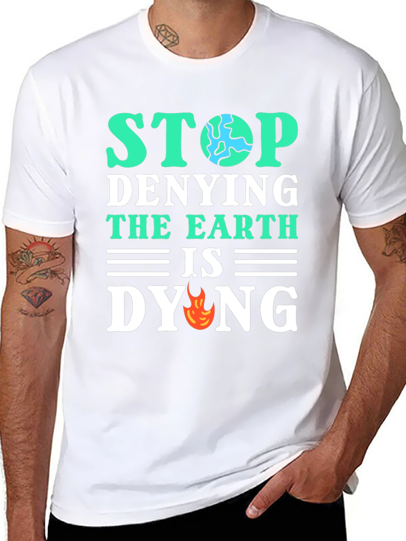 Eco-Friendly Statement T-Shirt - Save the Planet