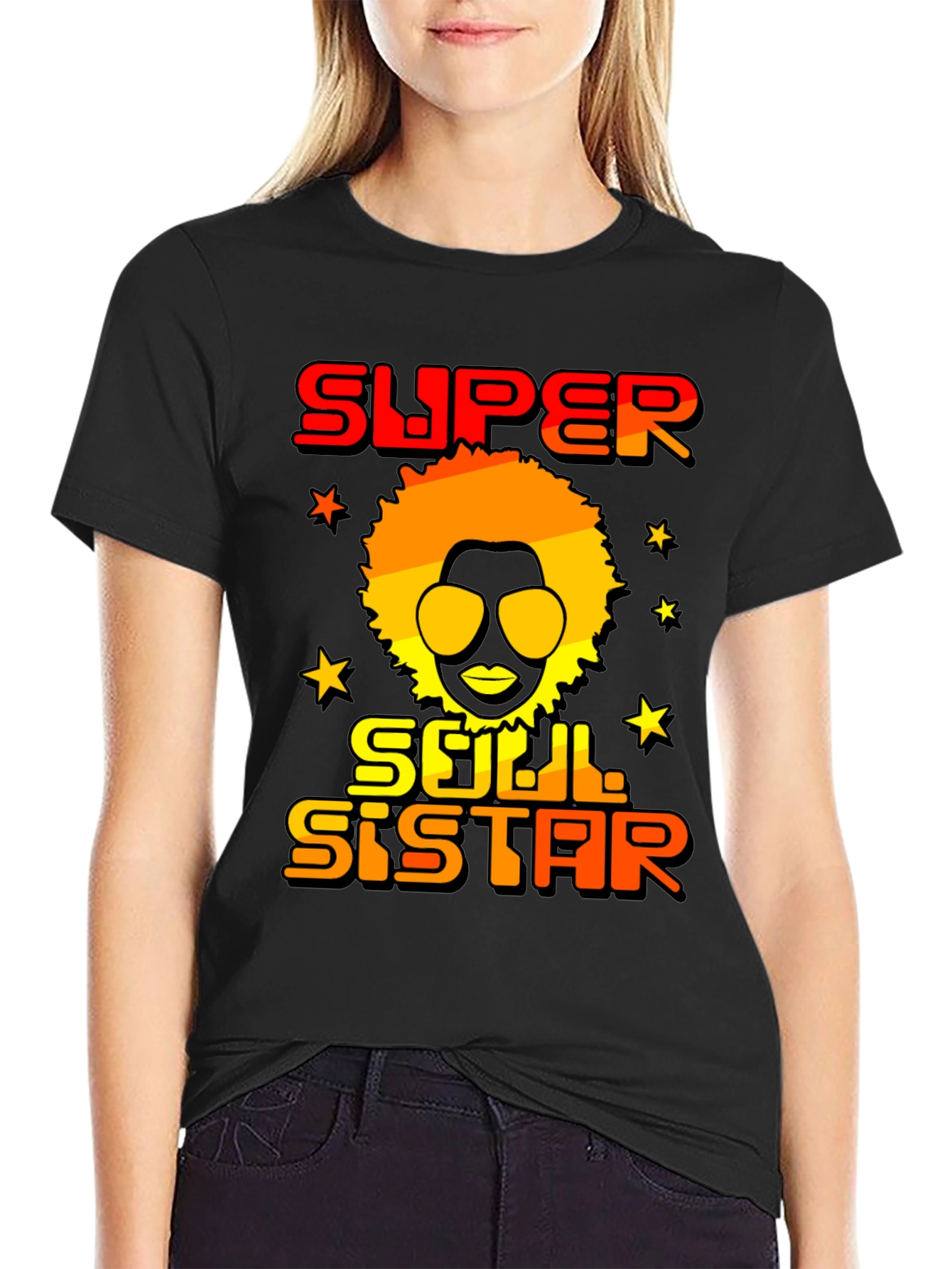 Super Soul Sister Graphic Tee - Retro Style