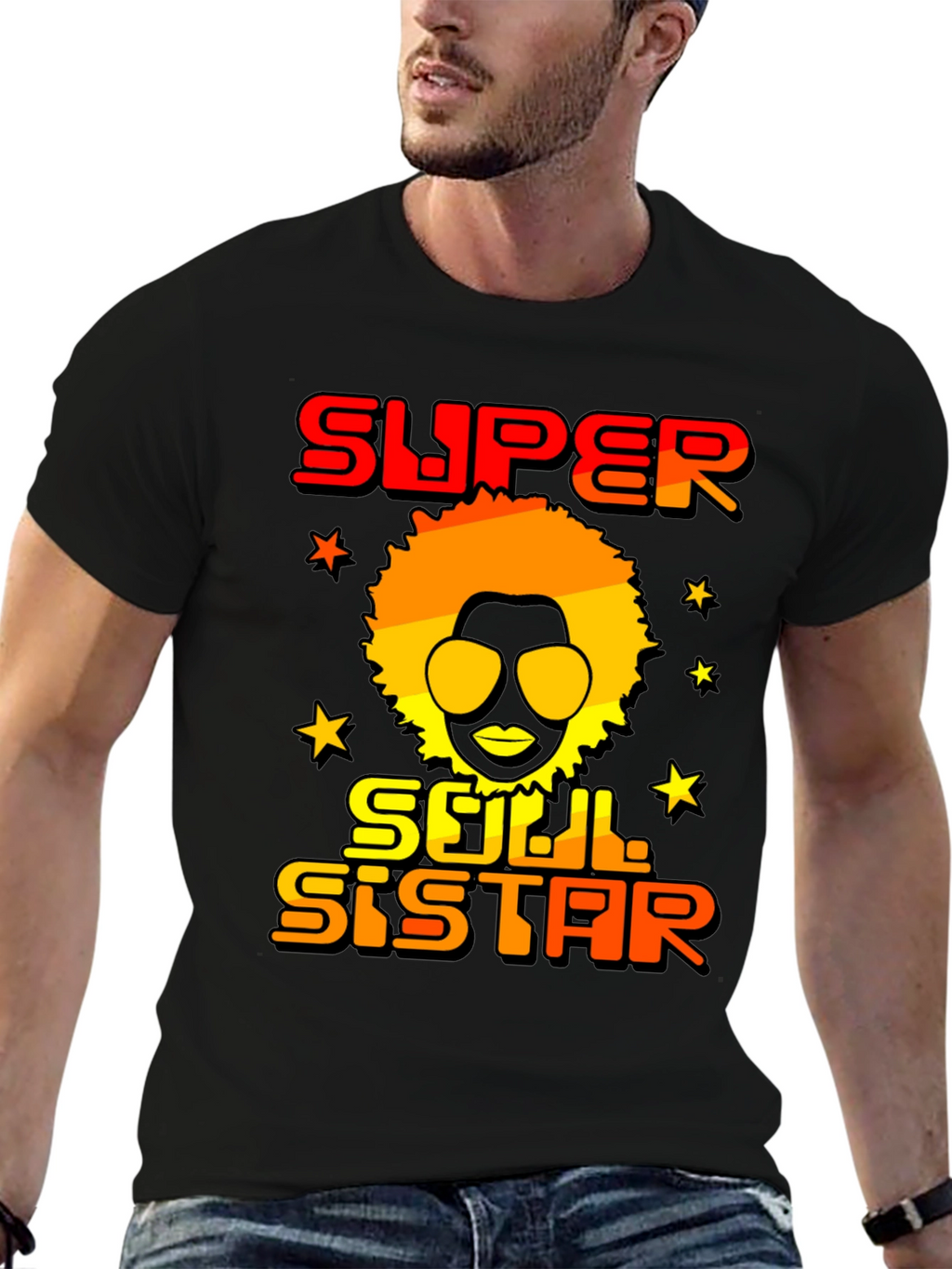 Super Soul Sister Graphic Tee - Retro Style