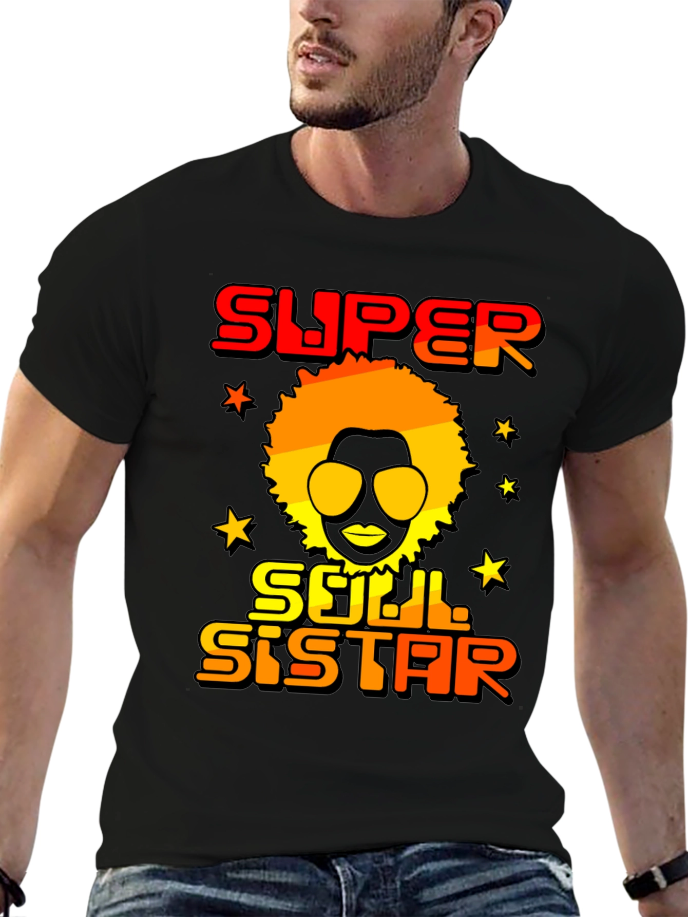 Super Soul Sister Graphic Tee - Retro Style