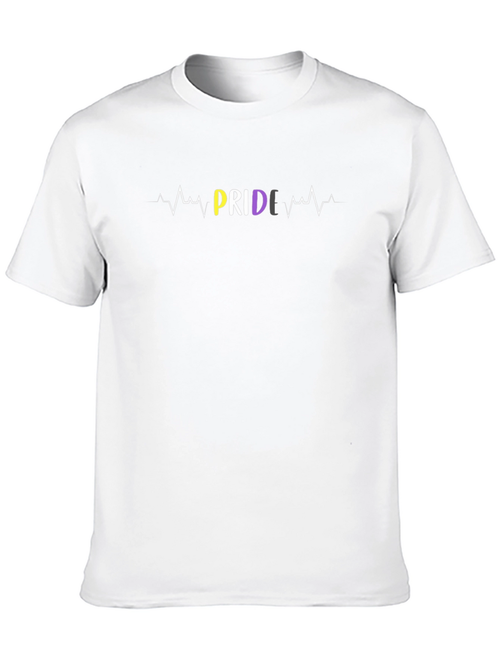 Non-Binary Pride Heartbeat T-Shirt