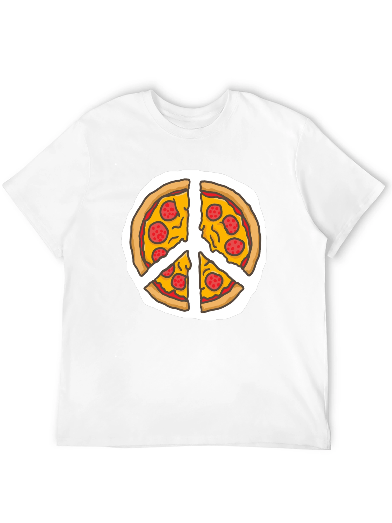 Pizza Peace Sign T-Shirt - Funny Foodie Tee