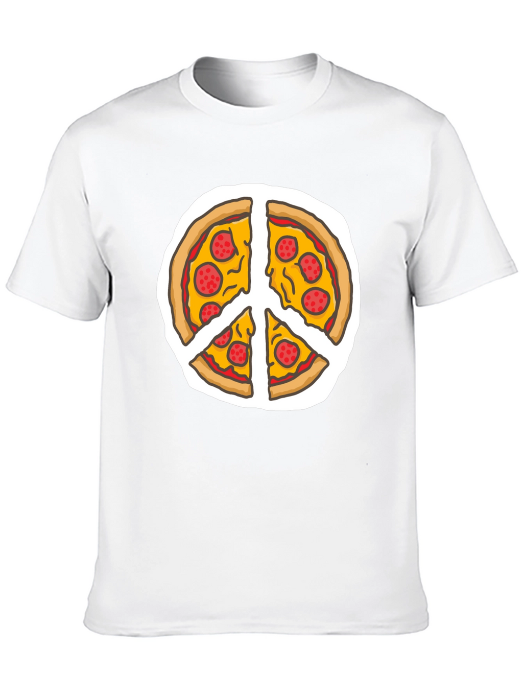 Pizza Peace Sign T-Shirt - Funny Foodie Tee