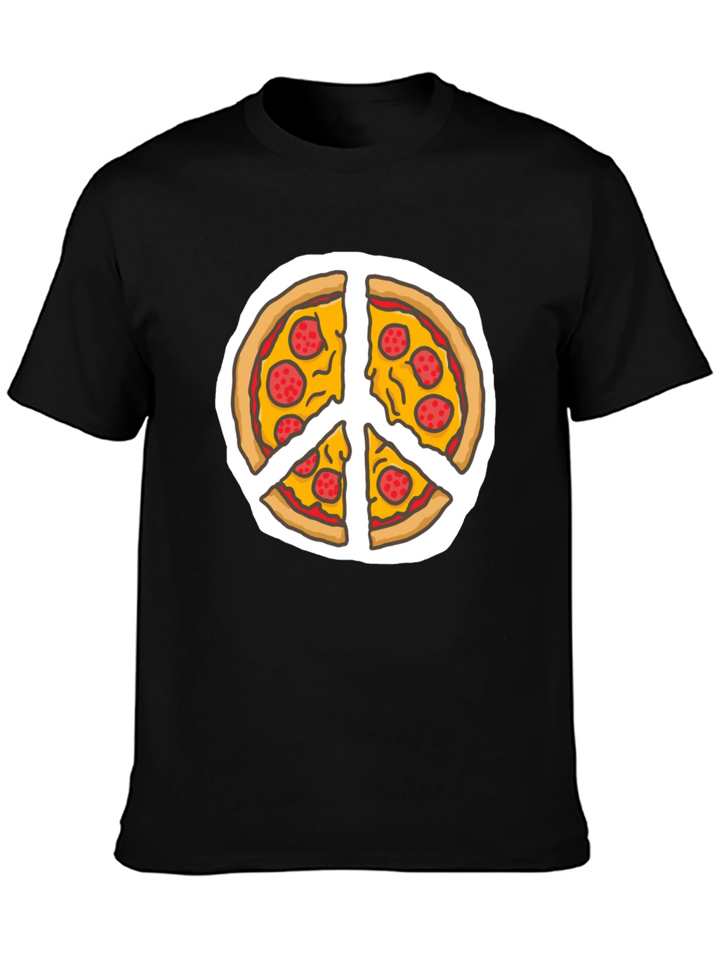 Pizza Peace Sign T-Shirt - Funny Foodie Tee