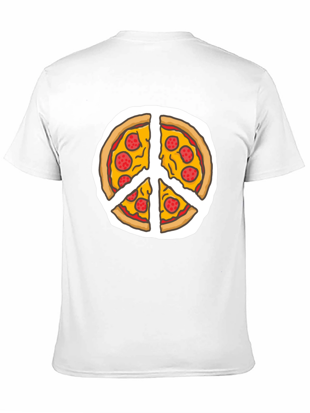 Pizza Peace Sign T-Shirt - Funny Foodie Tee