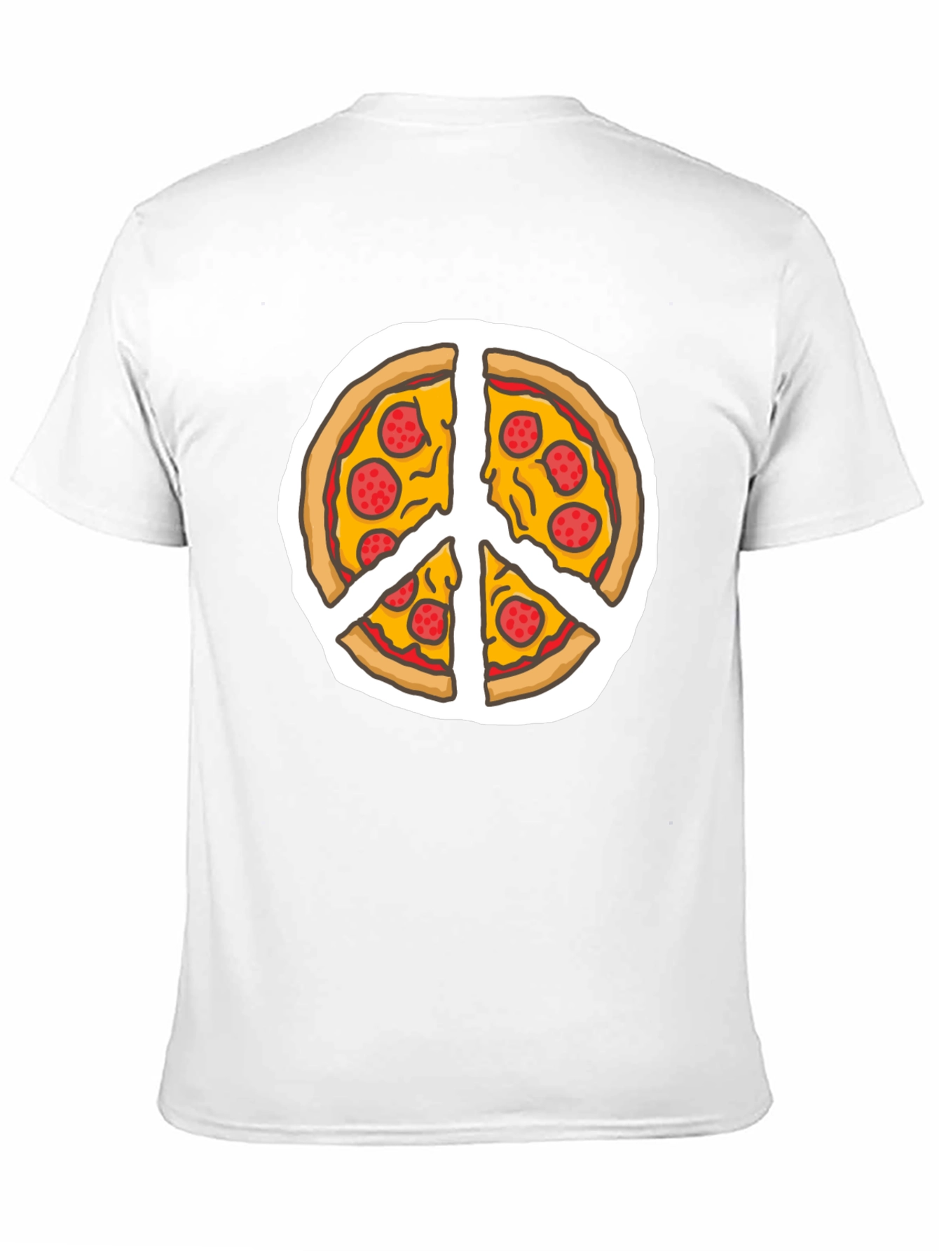 Pizza Peace Sign T-Shirt - Funny Foodie Tee