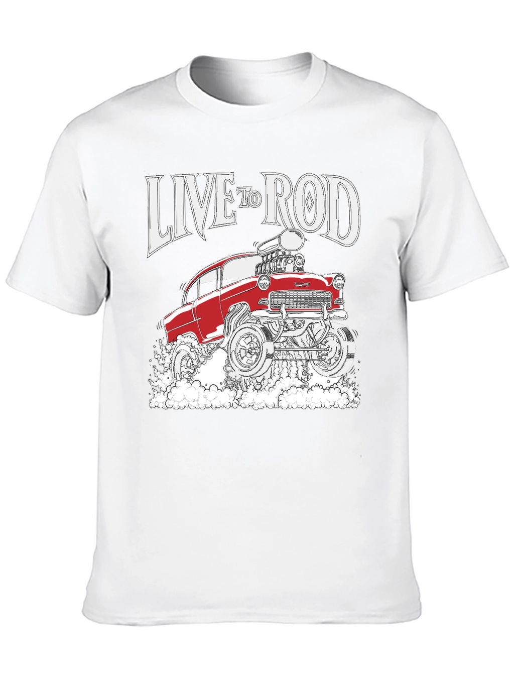 Live to Rod Hot Rod Graphic Tee - Black