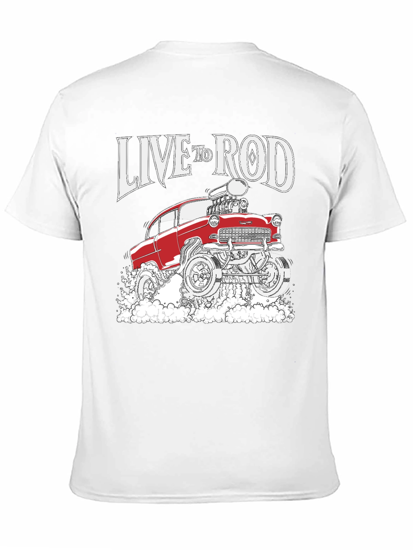 Live to Rod Hot Rod Graphic Tee - Black
