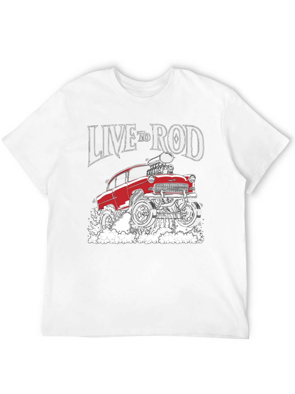 Live to Rod Hot Rod Graphic Tee - Black