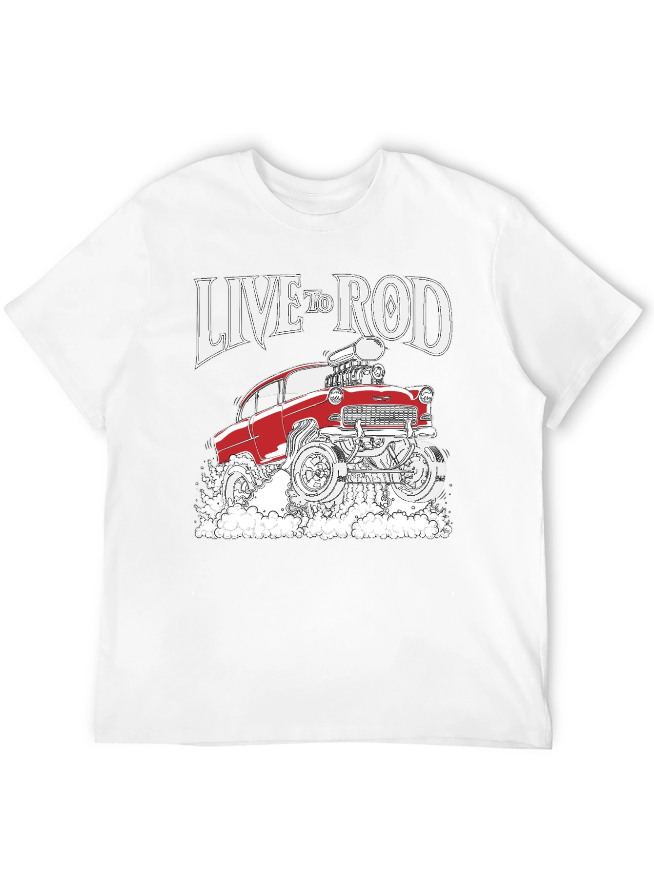 Live to Rod Hot Rod Graphic Tee - Black