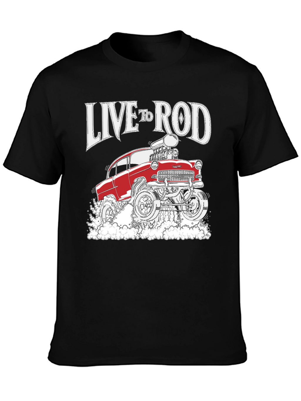 Live to Rod Hot Rod Graphic Tee - Black