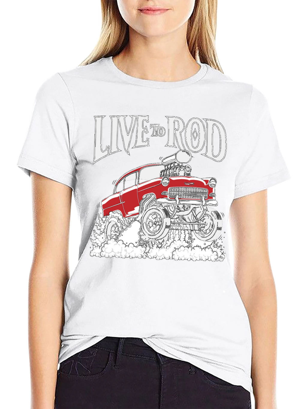 Live to Rod Hot Rod Graphic Tee - Black