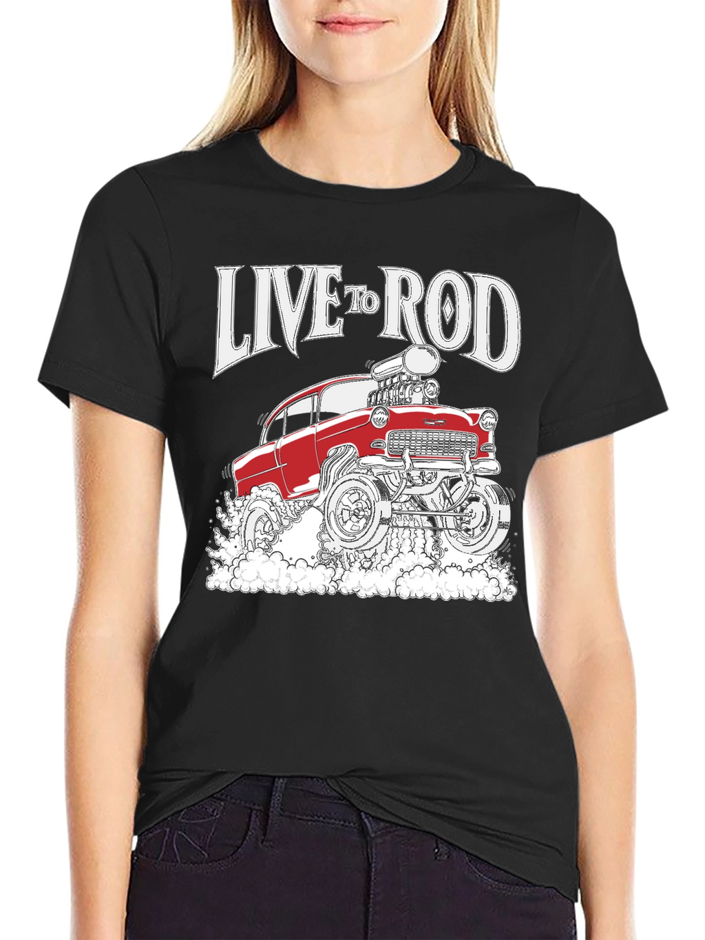 Live to Rod Hot Rod Graphic Tee - Black