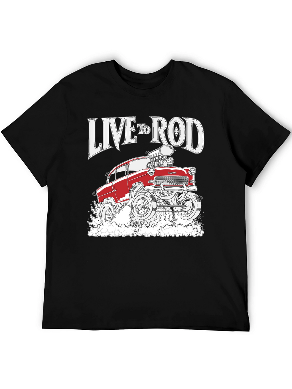 Live to Rod Hot Rod Graphic Tee - Black