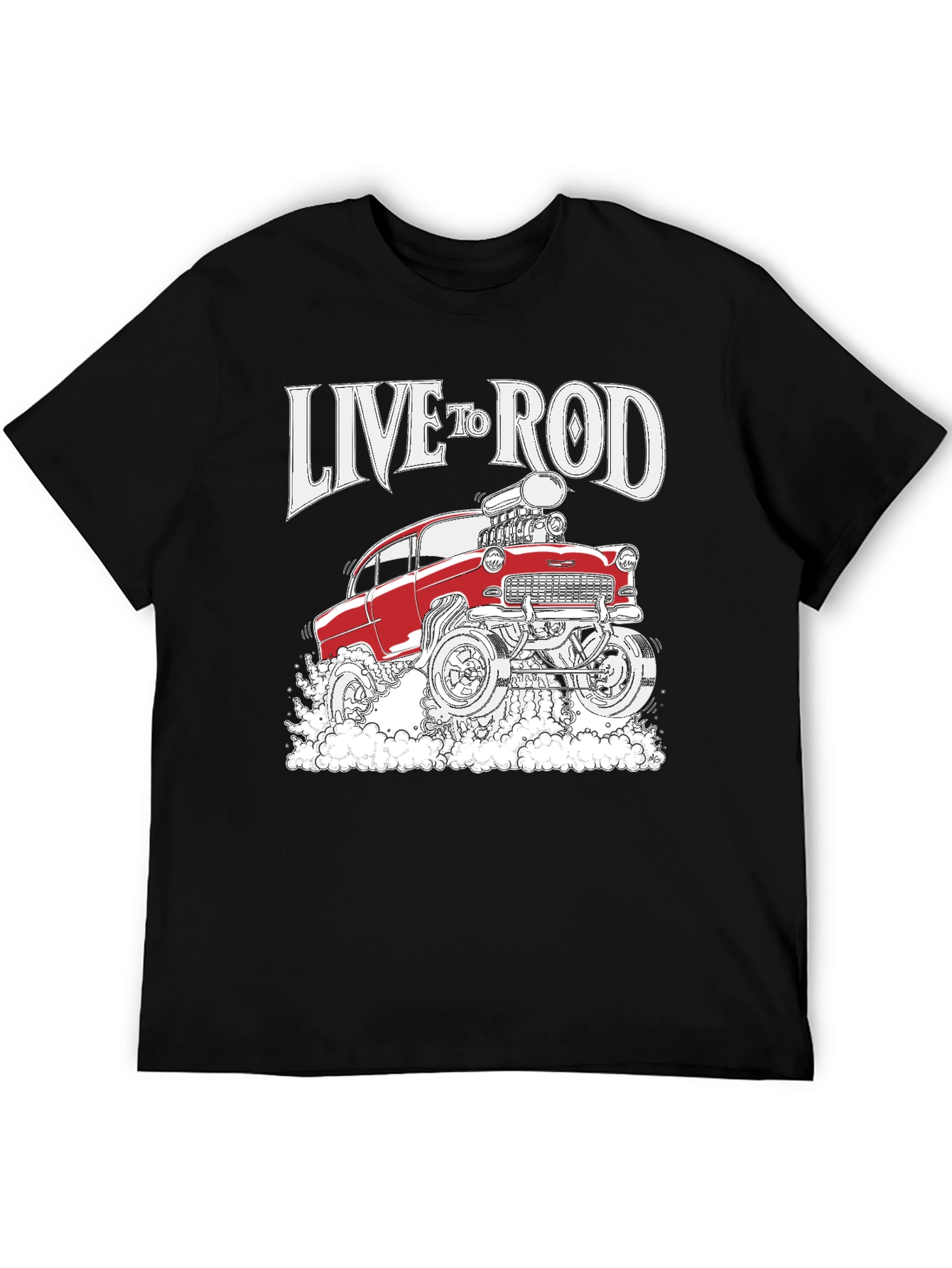 Live to Rod Hot Rod Graphic Tee - Black