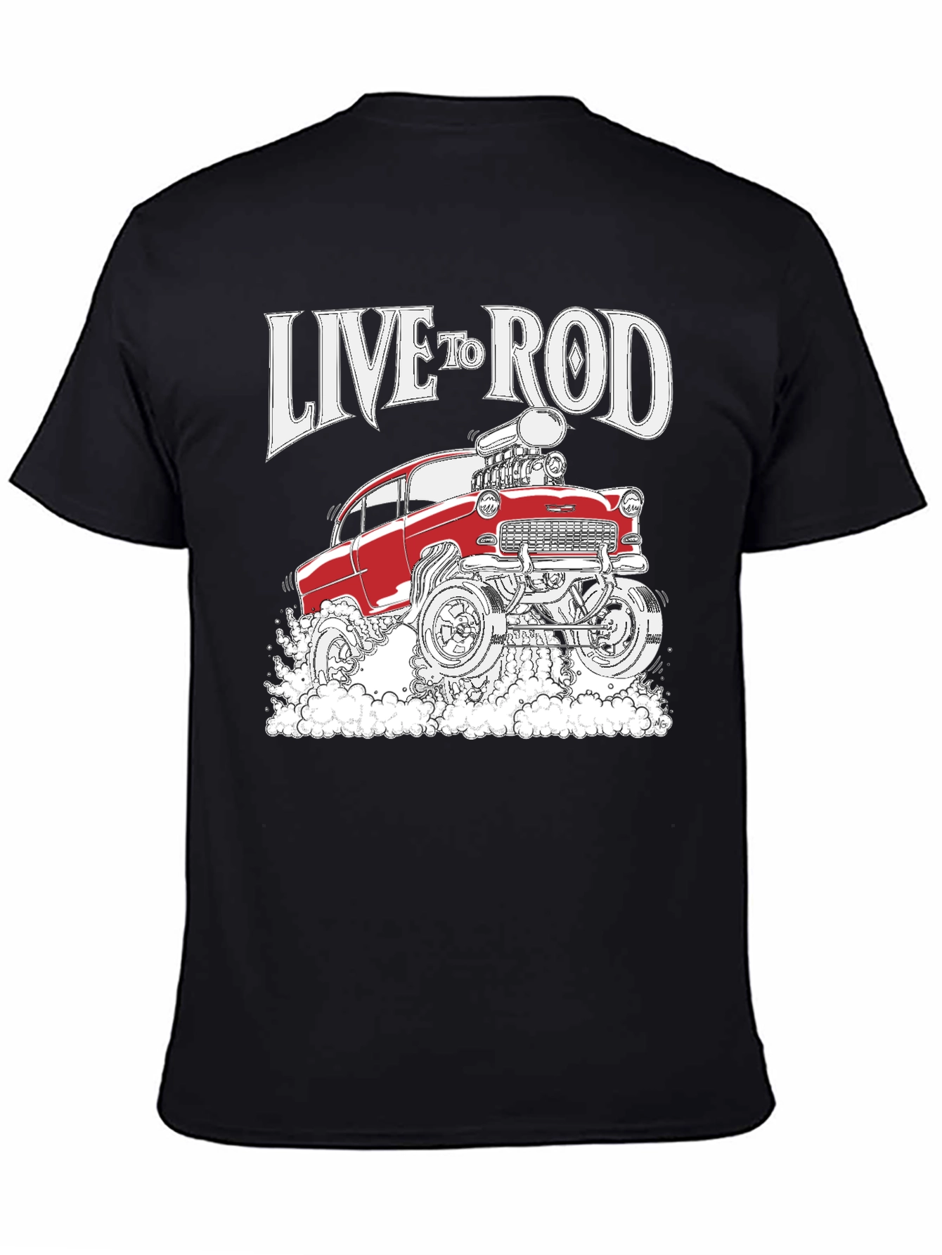Live to Rod Hot Rod Graphic Tee - Black