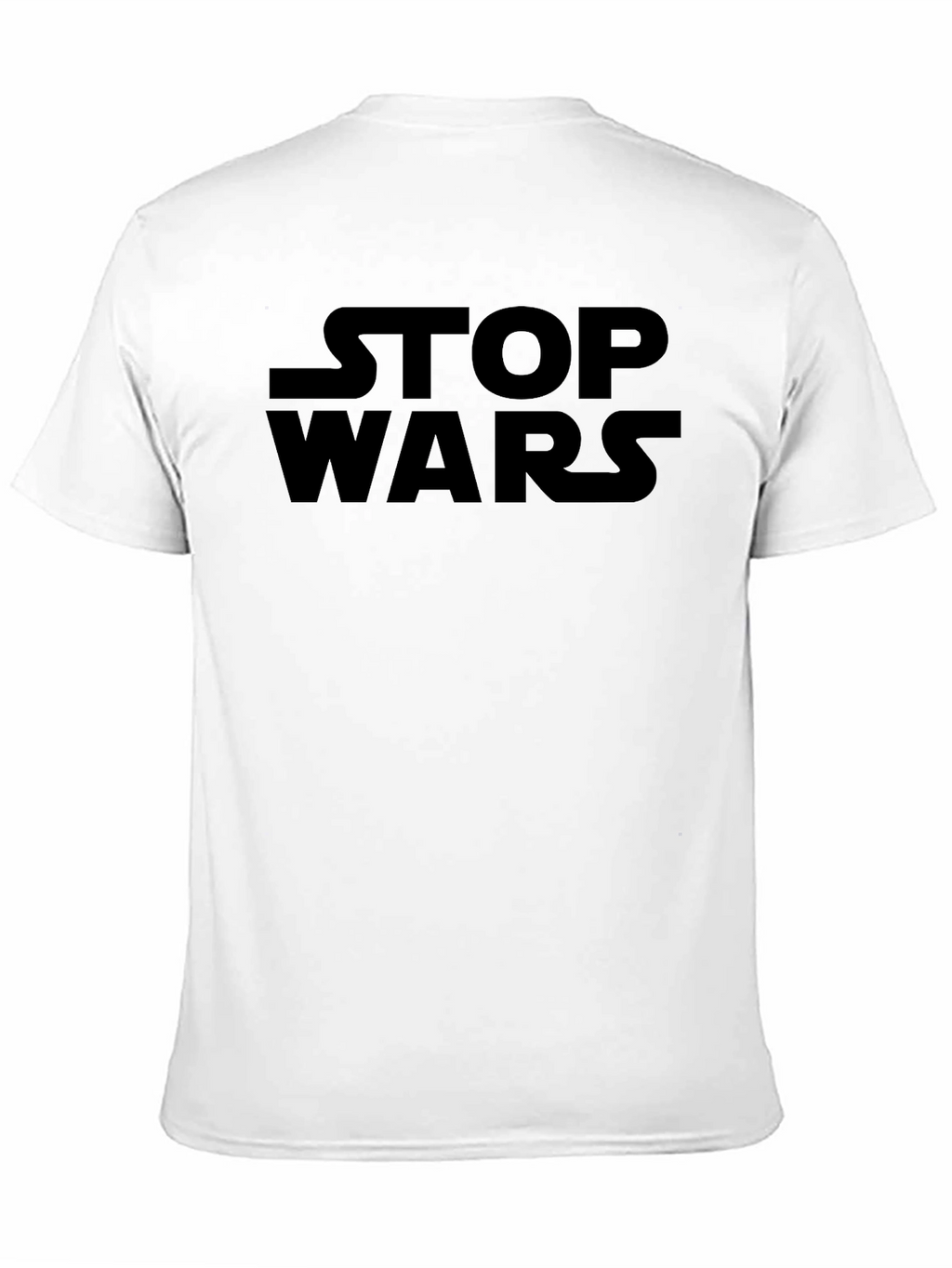 Stop Wars Black Graphic T-Shirt