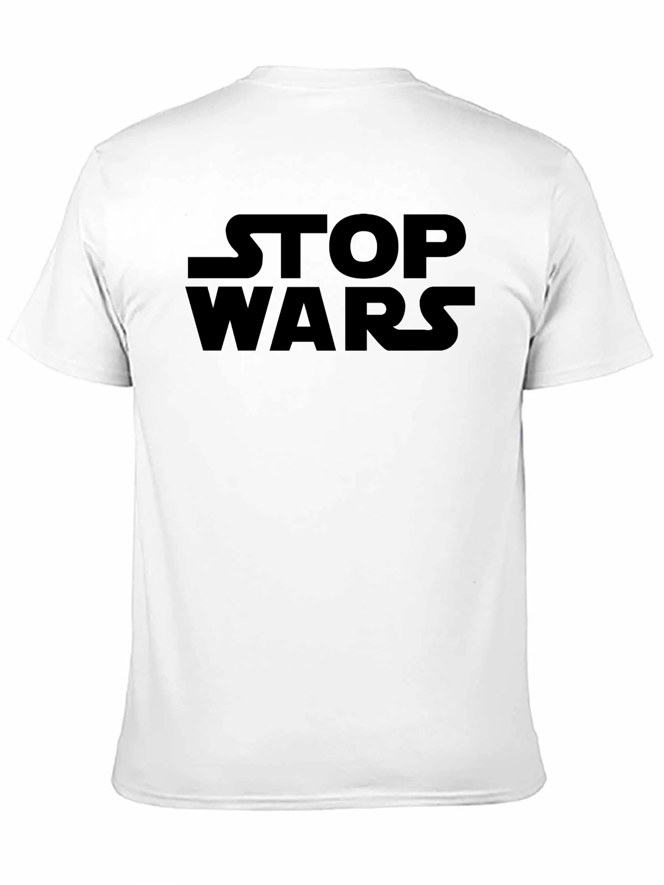 Stop Wars Black Graphic T-Shirt