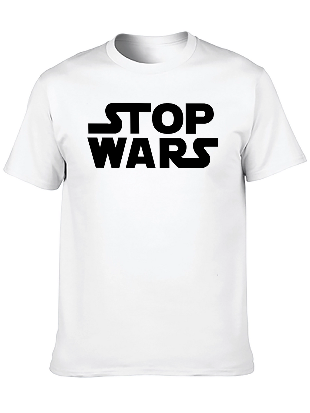 Stop Wars Black Graphic T-Shirt